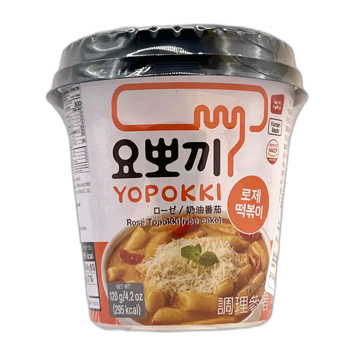 YOPOKKI Rijstwafel Cup Roos Pittig 120G