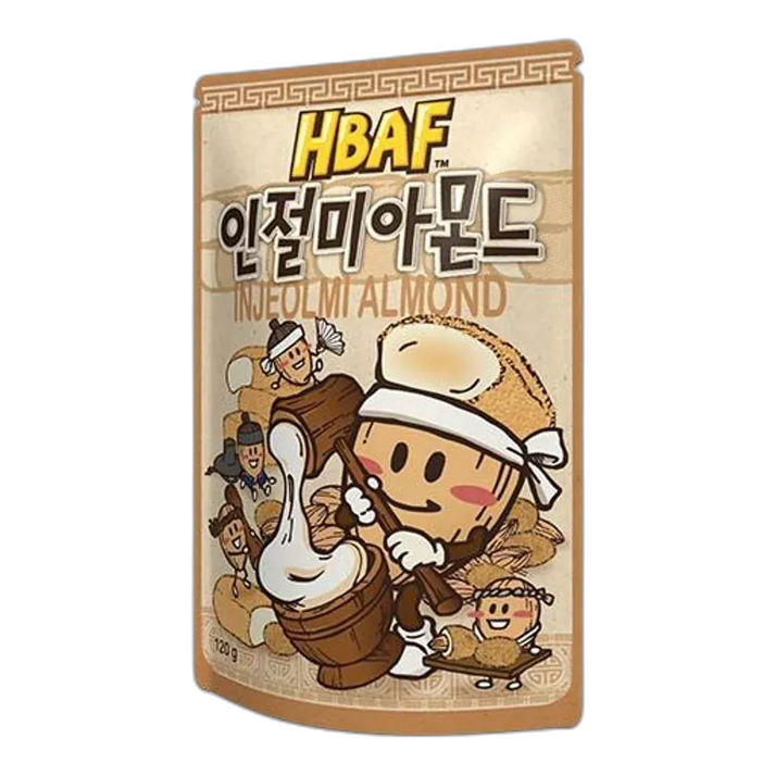 HBAF Amandelen Injeolmi Smaak 120G – Zoete amandelen voor thee en koffie