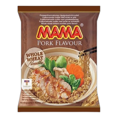MAMA Instant Noedels Volkoren Met Varkenssmaak 60G – Thaise noedelschotel