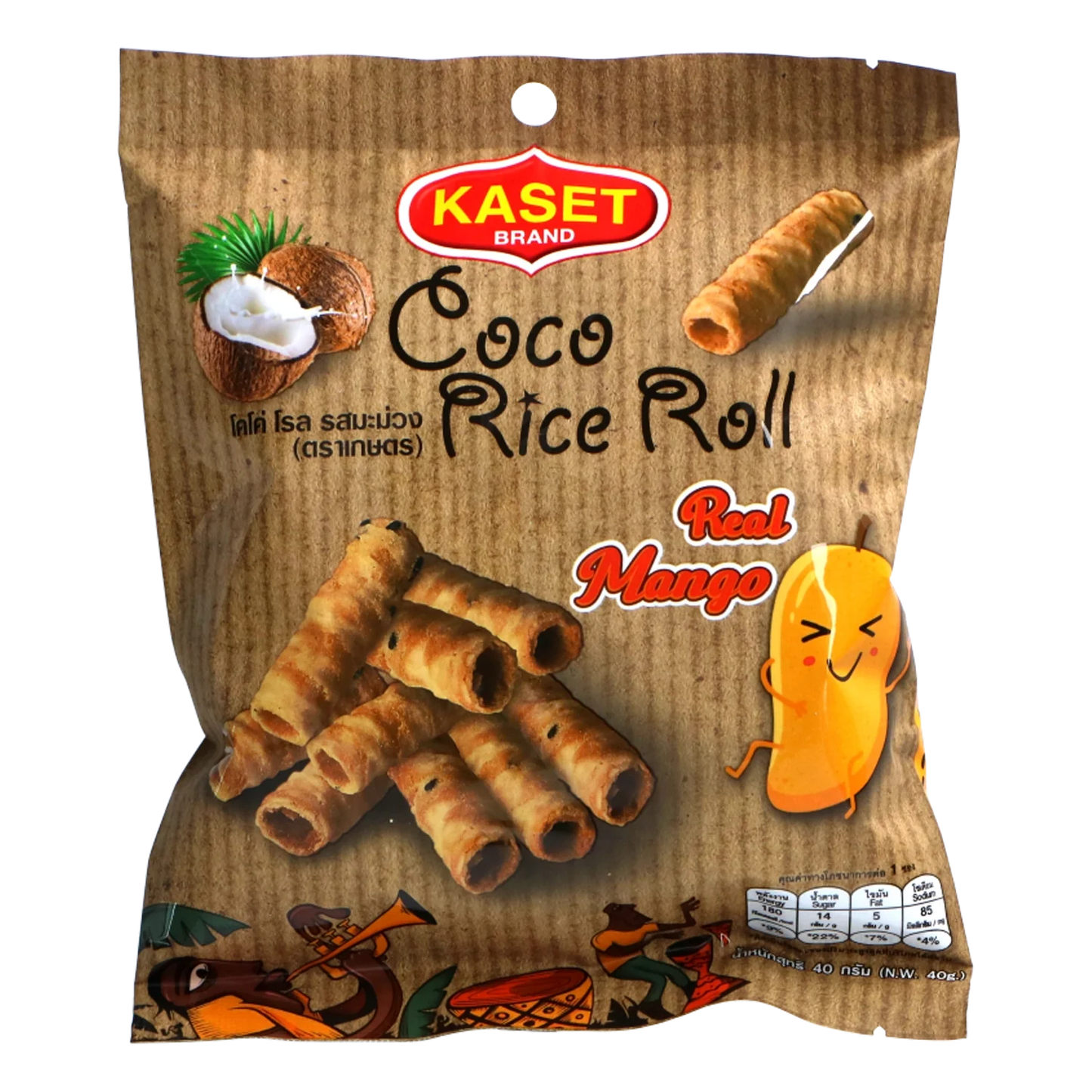 Coco Krokante Rijstrol Durian 100G