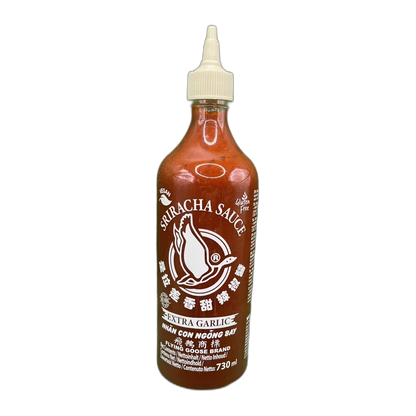 VLIEGENDE GANS Sriracha + Knoflook, Geen MSG, GF 730ML
