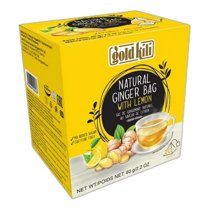 GOLD KILI Gemberthee met Citroen – Heet en natuurlijk – 60g