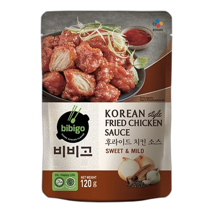BIBIGO Koreaanse Gebakken Kippensaus – Zoete en pittige smaak uit Korea | 120g