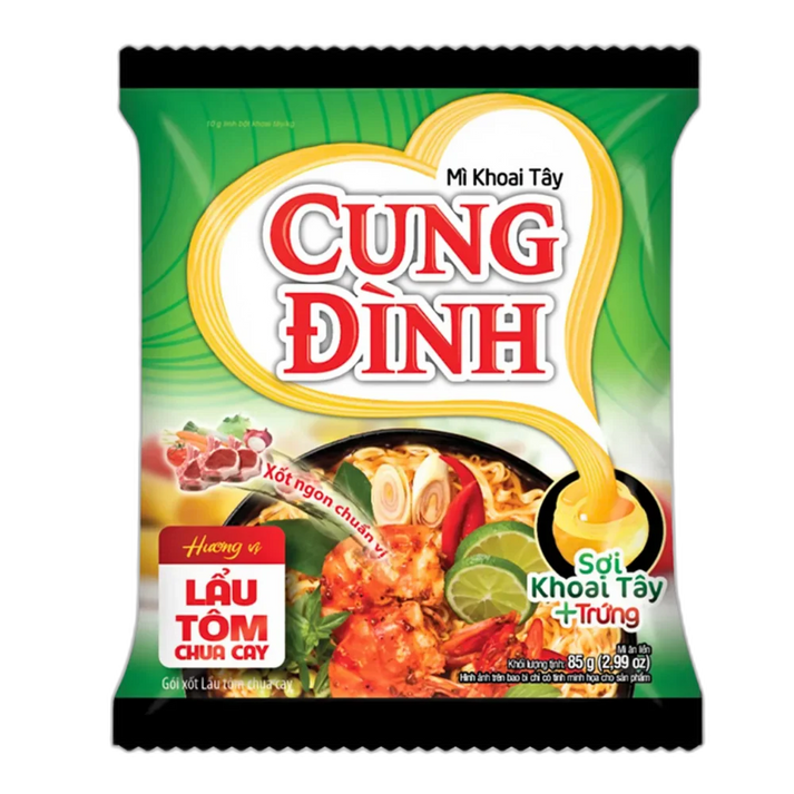 CUNG DINH Instantnoedels Heetzure Garnalensmaak 85G